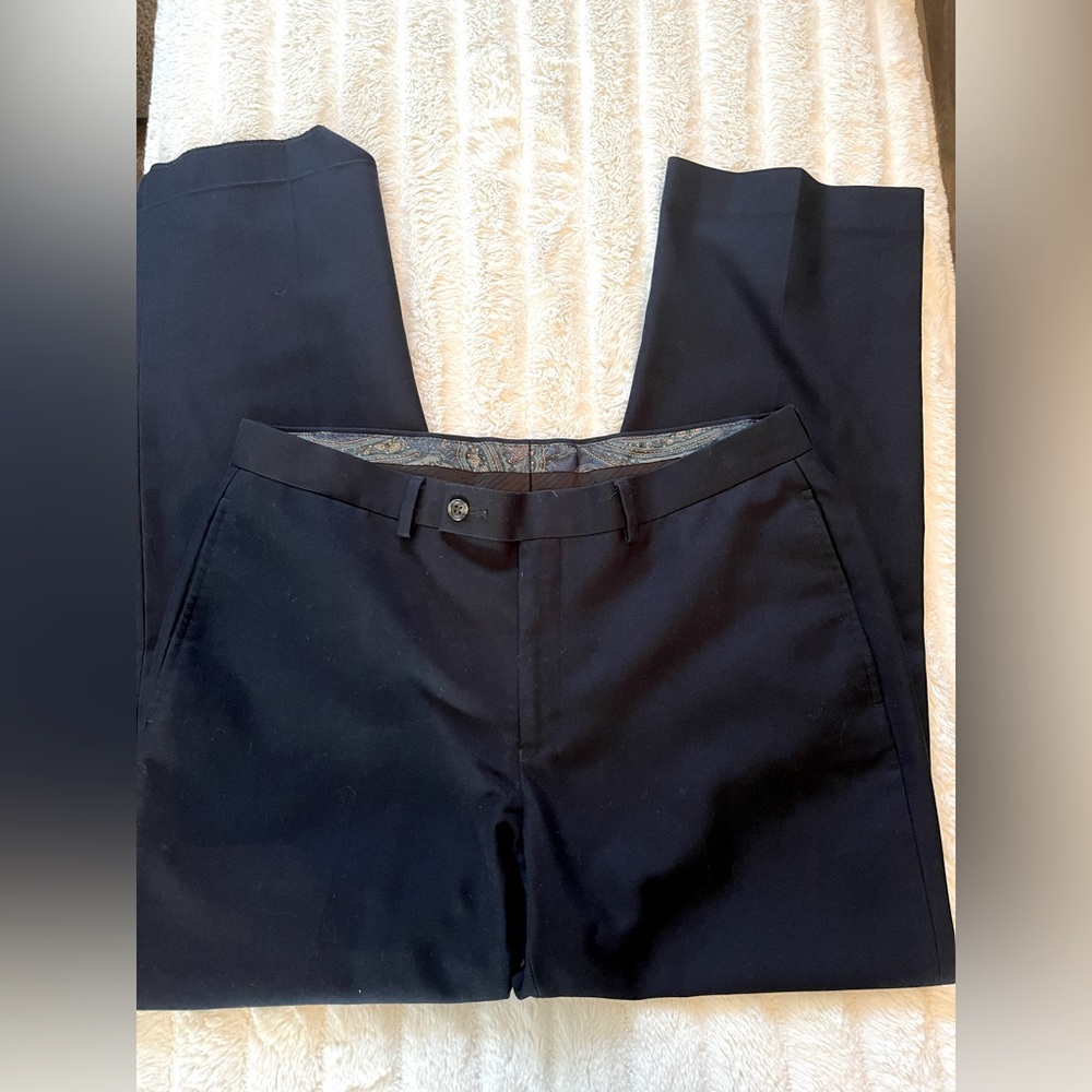 MENS NAVY DRESS PANTS